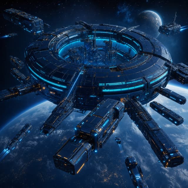 Orbital ship factory